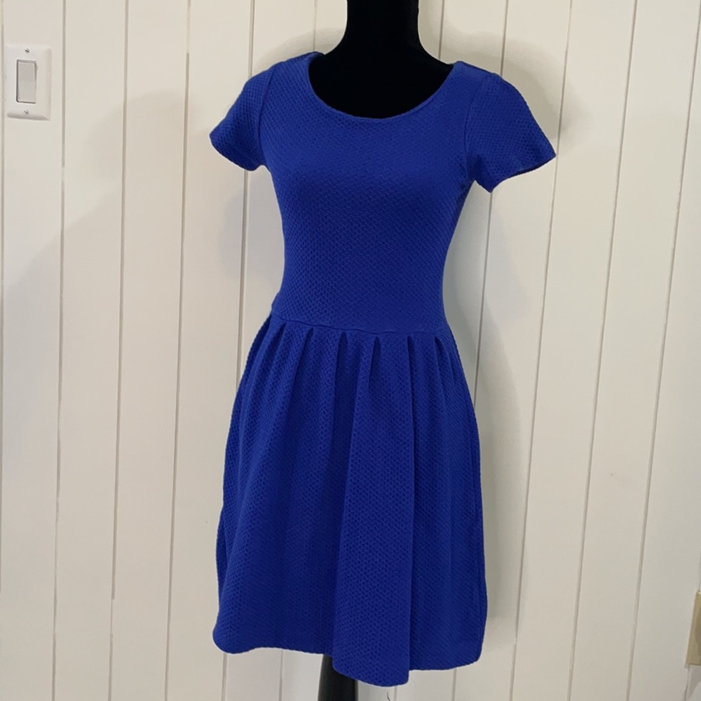 Nordstrom Blue Textured Dress